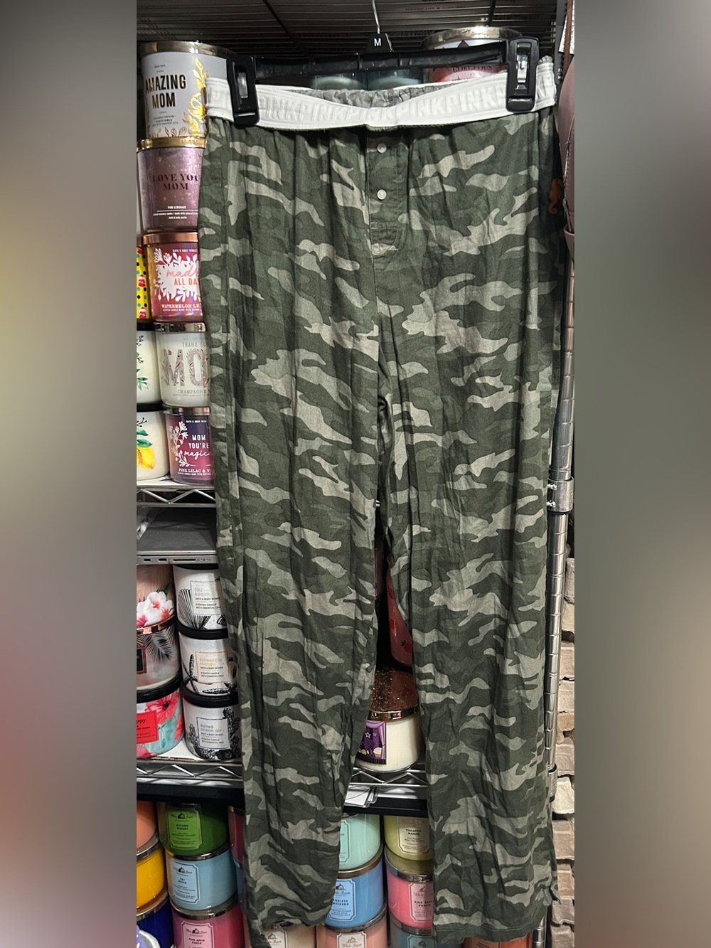 VS PINK CAMO SLEEP PANTS